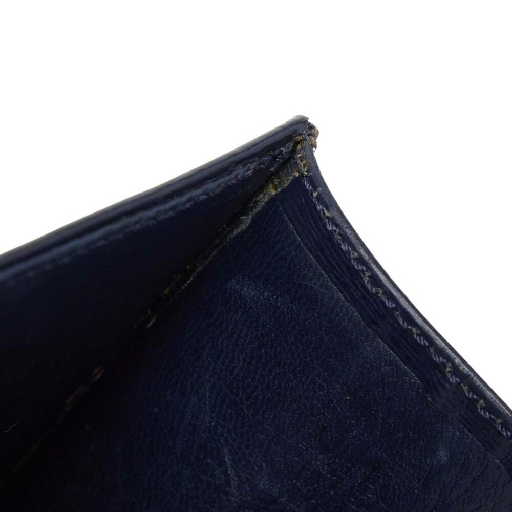 CHRISTIAN DIOR Blue Leather Shoulder Bag - Picture 8 of 11